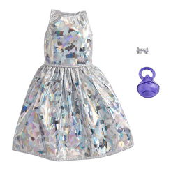 Одежда и аксессуары - Одежда Barbie Готовые наряды Платье бриллиантовый блеск (GWD96/GRC02)