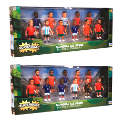 Фигурки персонажей - Набор фигурок PMI Супергол футбольная коллекция Делюкс в ассортименте (SM2080)