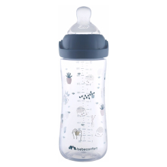 Бутылочки, соски и аксессуары - Бутылочка для кормления Bebe Confort Emotion Physio Urban garden темно-синяя 360 мл (3102209170)