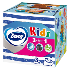 Антисептики і маски - Серветки Zewa Kids Cube 3 в 1 60 шт в асортименті (7322540413977) Антисептики і маски - Серветки Zewa Kids Cube 3 в 1 60 шт в асортименті (7322540413977)