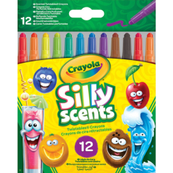 Канцтовары - Набор восковых мелков Crayola Silly Scents Твист с ароматом 12 шт (256321.024)