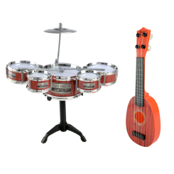 Музыкальные инструменты - ​Музыкальные инструменты Країна Іграшок Барабанная установка и гитара (333-018)