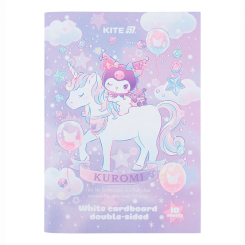 Канцтовары - Картон белый Kite Kuromi 10 листов A4 (HK24-254-2) Канцтовары - Картон белый Kite Kuromi 10 листов A4 (HK24-254-2)