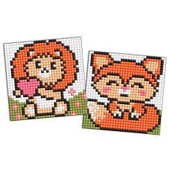 Мозаика - Алмазная мозаика на магните Идейка Рыжие зверьки 9 х 9 см 2 шт (AMG1094)