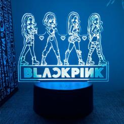 Ночники, проекторы - Настольный светильник-ночник Fan Girl Блек Пинк BLACK PINK 16 цветов USB (20180)