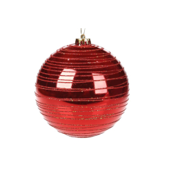 Аксессуары для праздников - Шар новогодний BonaDi D-20 см Красный (898-137) (MR62321)