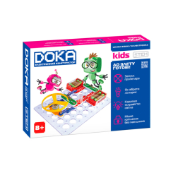 Наукові ігри, фокуси та досліди - Набір для дослідів DOKA Електронний конструктор до злету готові (D70702)