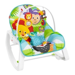 Крісло-качалки, шезлонги - Крісло-колиска Fisher-Price Казкові джунглі масажне (GNV69)