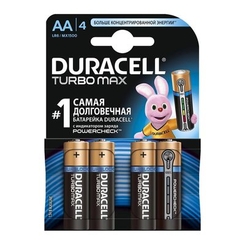 Батарейки - Батарейка Duracell Turbo Max AA LR06 MX1500 1 шт (81546727)
