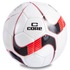 Спортивные активные игры - Мяч футбольный planeta-sport №5 PU CORE DIAMOND CR-025 Белый-черный-красный