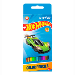 Канцтовары - Карандаши цветные Kite Hot Wheels 12 цветов (HW25-051)