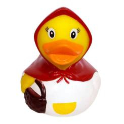 Іграшки для ванни - Каченя гумове LiLaLu FunnyDucks Червона шапочка L1858