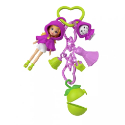 Брелоки - Набір-підвіска Polly Pocket Мінімодниця з нарядами фіолетова (JKR46/1)