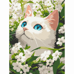 Товари для малювання - Картина за номерами Brushme Весняний кіт 30х40 см (KBS0191)