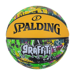 Спортивные активные игры - Мяч баскетбольный резиновый №7 SPALDING  GRAFFITI Multicolor (84374Z)