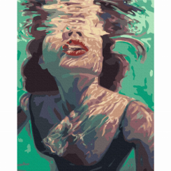 Товары для рисования - Картина по номерам Brushme Девушка под водой (BS38459)