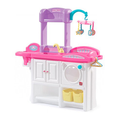 Мебель и домики - Игрушечный стол для пеленания кукол Step2 Love & care deluxe nursery 95х25х80 см (847100)
