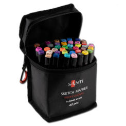 Канцтовари - Набір маркерів Santi у сумці 40 кольорів (390778)