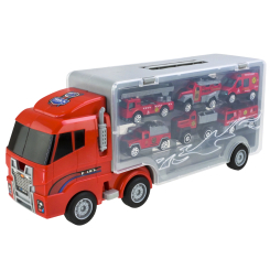 Транспорт і спецтехніка - Ігровий набір Автопром Трейлер із машинками (PS006-2) Транспорт і спецтехніка - Ігровий набір Автопром Трейлер із машинками (PS006-2)