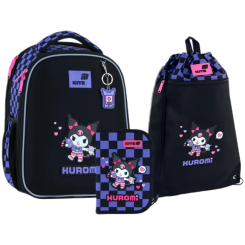 Рюкзаки та сумки - Шкільний набір Kite Education Kuromi (SET_HK26-555S-3)