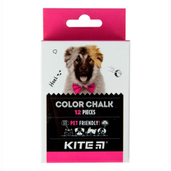 Канцтовари - Крейда кольорова Kite Dogs 12 шт (K22-075)