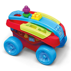 Розвивальні іграшки - Сортер на колесах Mega Bloks Візок (FVJ47)
