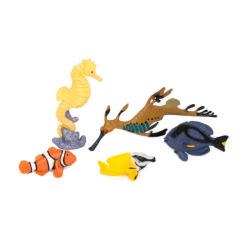 Фигурки животных - Набор фигурок Kids Team Морские обитатели Морские коньки рыба-лисица рыба-клоун рыба-хирург (Q9899-P26/2)