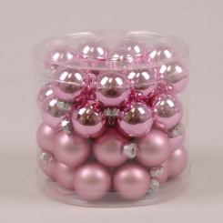 Аксесуари для свят - Кульки скляні Flora D-3 см. 45шт(44547) (MR35680)