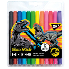 Канцтовари - Набір маркерів Yes Jurassic World 12 кольорів (650482)
