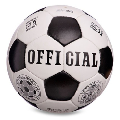 Спортивные активные игры - Мяч футбольный Official FB-6590 FDSO №5 Бело-черный (57508076) (643709476)