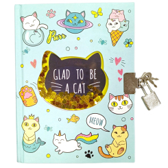 Канцтовары - Блокнот Malevaro Котики на замочке (W361961)