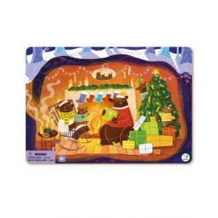 Пазлы - Пазл с рамкой DoDo Рождественская сказка медвежат (300265)
