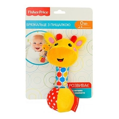 Погремушки, прорезыватели - Погремушка с пищалкой Fisher price Жираф (GH73149)