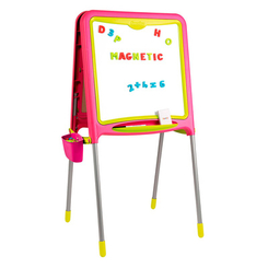 Детская мебель - Двусторонний мольберт Smoby розовый (410303)