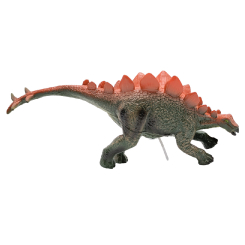 Фігурки тварин - Інтерактивна іграшка Bibi Toys Динозавр темно-зелений з помаранчевими гребнями (762190BT/2)