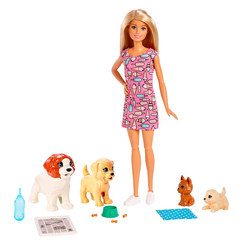 Куклы - Набор Barbie Щенячий детский сад (FXH08)