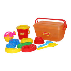 Набори для пісочниці - Набір Polesie Відро-квітка №502 у червоному контейнері (50182/50182-2)