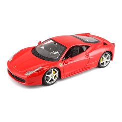 Транспорт и спецтехника - Автомодель Bburago Ferrari 458 Italia красная (18-26003 red)