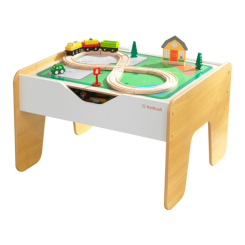 Детская мебель - Набор KidKraft Железная дорога и конструктор с игровым столом 2 в 1 (10039)