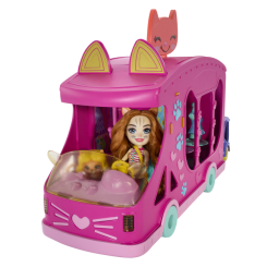 Куклы - Игровой набор Enchantimals Glam party Модный фургончик госпожи Кошечки (HPB34)
