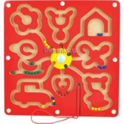 Розвивальні іграшки - Іграшка з дерева Лабіринт-кульки Фігури Руді (Д278у)