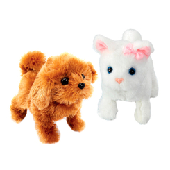 Мягкие животные - Интерактивная игрушка Addo Щенок и котенок (315-11132-C)