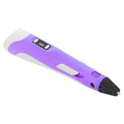 3D-ручки - 3D ручка з LCD дисплеєм та комплектом еко пластику для малювання 3DPen Hot Draw 3 Violet (245480947/2)