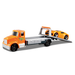Транспорт і спецтехніка - Набір Maisto Metal Movers трейлер-транспортер + машинка в асортименті (15211)
