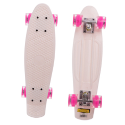 Пенниборд - Скейтборд Пенни Penny Led Wheeld SK-5672 FDSO Бело-розовый (60508261) (3801125026)