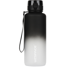 Бутылки для воды - Бутылка для воды Uzspace Frosted черно-белая 1500 мл (6955482333136)