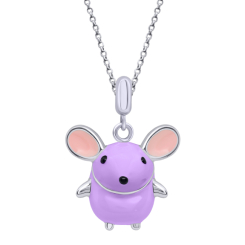 Ювелірні прикраси - Кулон UMa&UMi Pets Мишка фіолетовий (2210000005945)