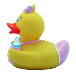 Игрушки для ванны - Уточка резиновая LiLaLu FunnyDucks Пупс девочка L1848