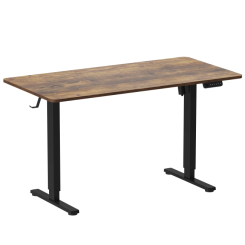 Мебель для геймеров - Стол OfficePro С электрорегулировкой высоты Dark wood/black (ODE1470DW)
