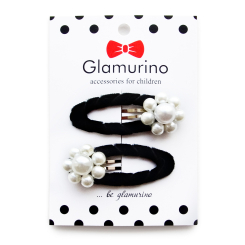 Бижутерия и аксессуары - Заколки Glamurino Perl черные 2 шт (4262.16)